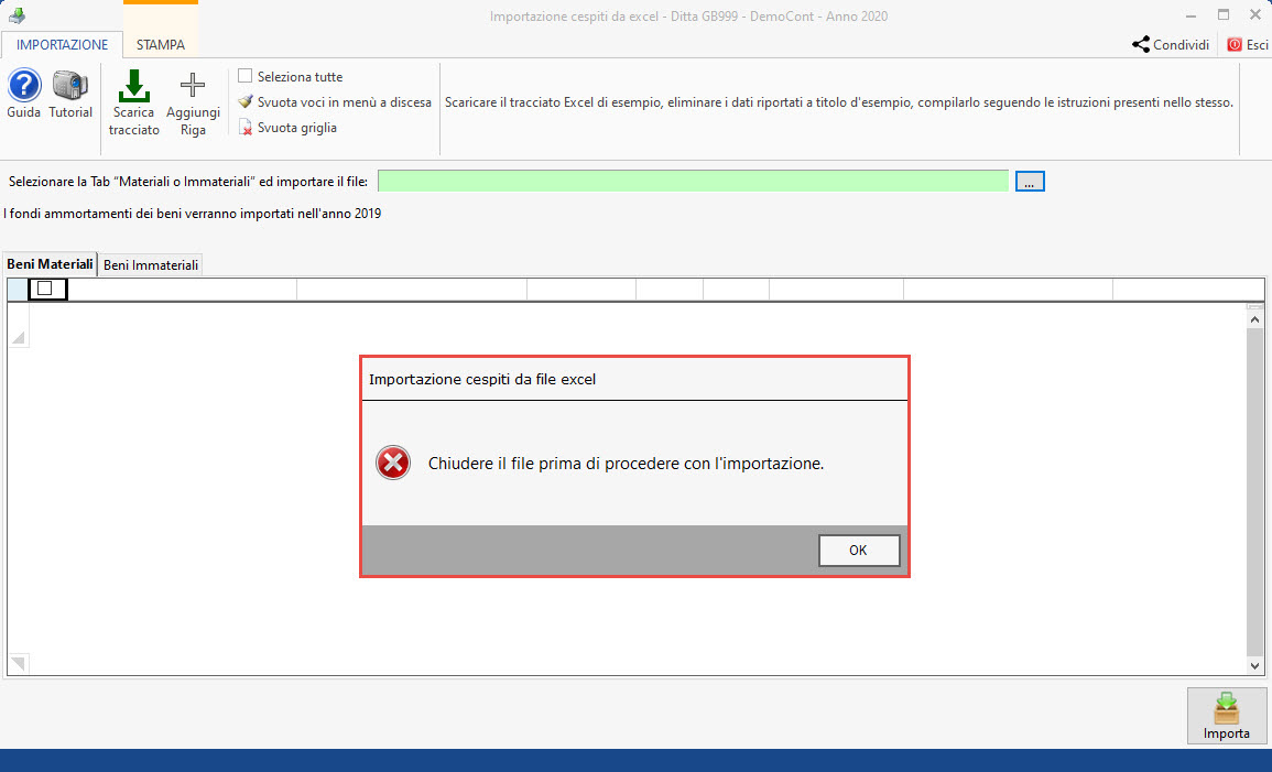Importazione Cespiti da file Excel 15 15.Importazione cespiti excel 2