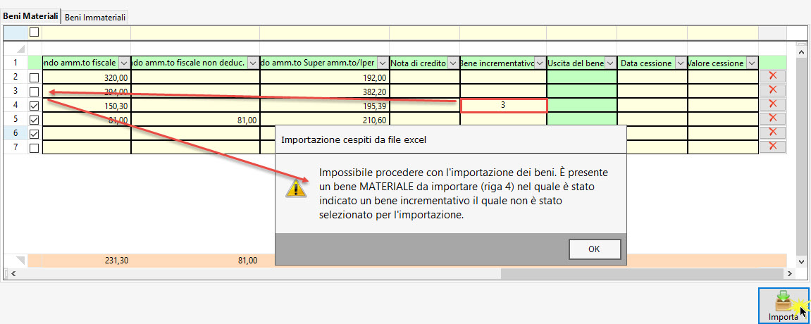 Importazione Cespiti da file Excel 35 33.Importazione cespiti excel 2
