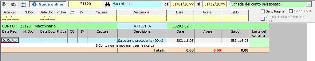 Importi per mese con differenze 6 6 15