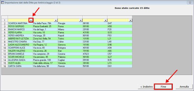 Guida importazione anagrafiche ditte per Antiriciclaggio 141 Plus da file di testo 5 AntirTesto LF 3 LV 21 1